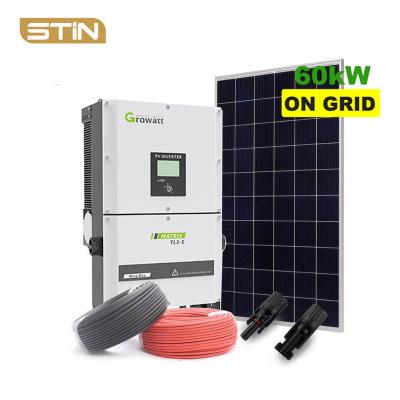 60kw on Grid Solar Electricity power system for commerical hotel industry